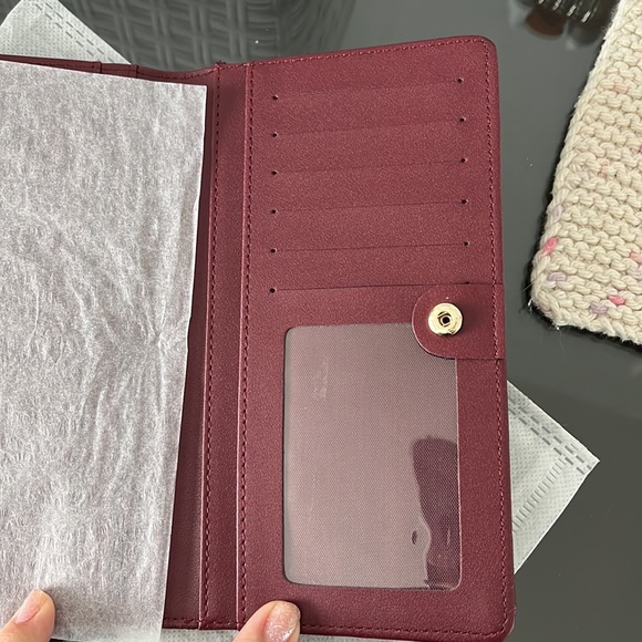 Lark & Ives burgundy wallet - Picture 3 of 5